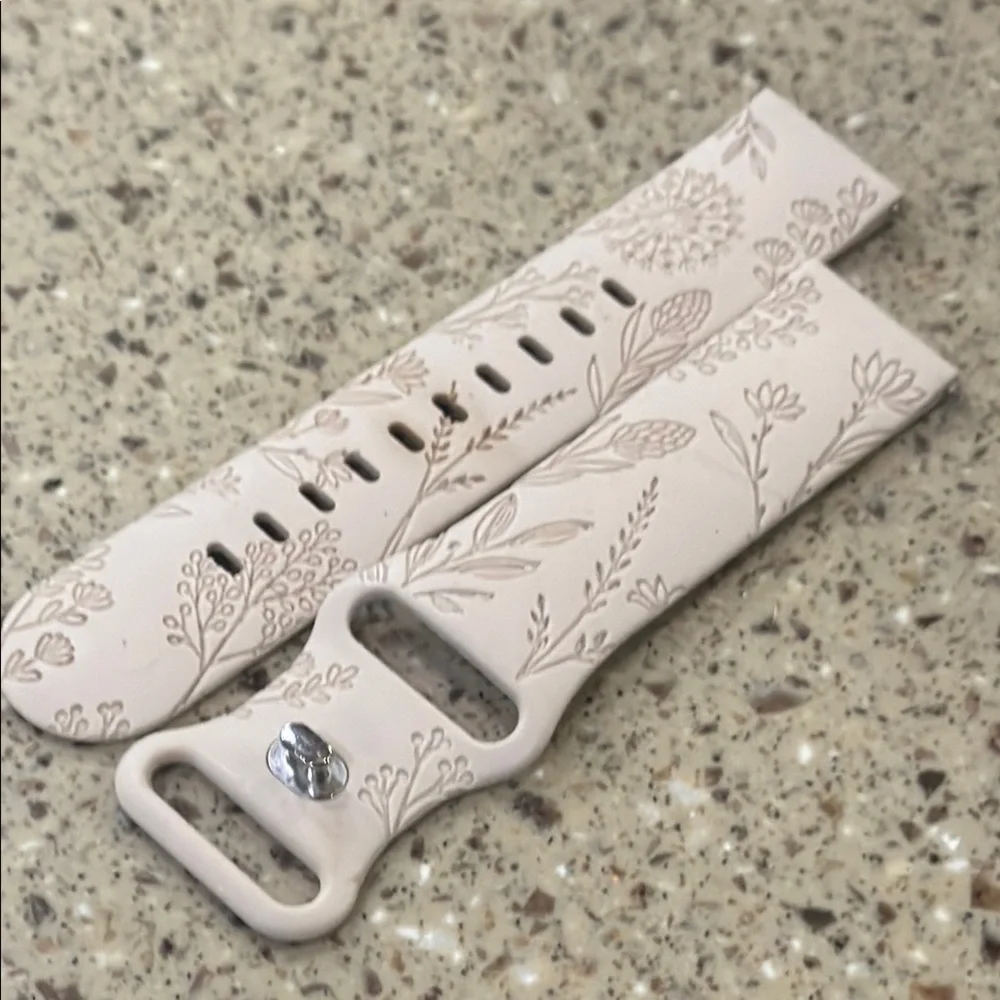 Floral Beige Smartwatch Band